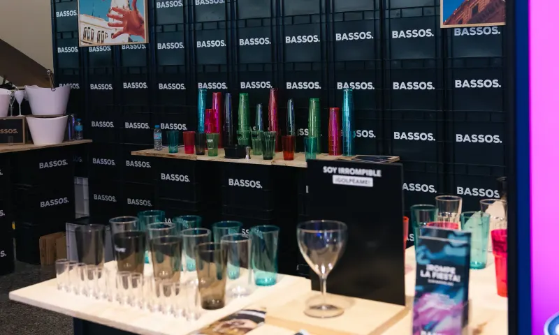 Stand de una marca en la zona de exposición