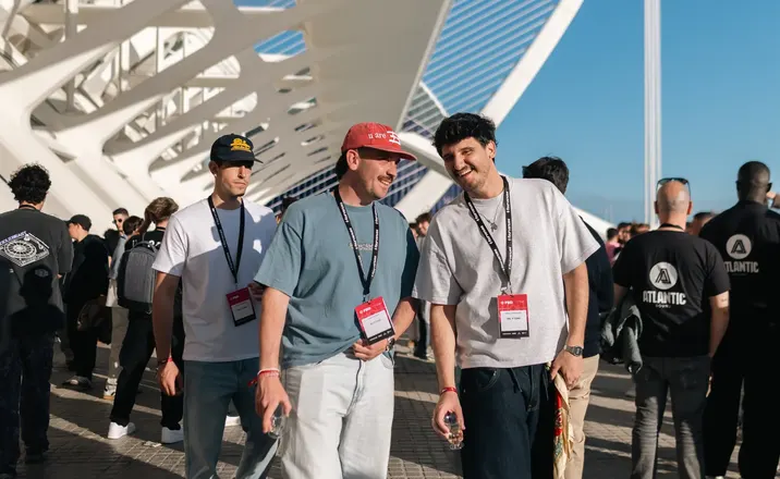 Attendees connecting during a business meeting